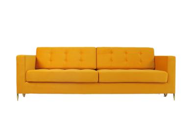 China Modern Living Room Velvet Fabric Sofa Couch 2240x960x820mm for sale