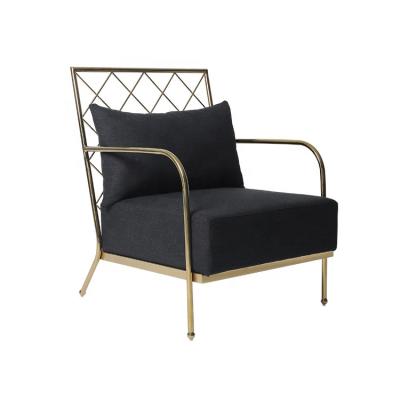 China European Style Modern Design Furniture Gold Frame Lounge Chair for sale