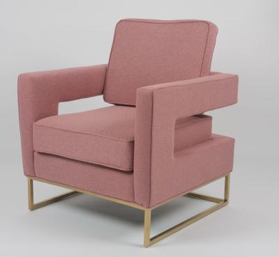 China Silla ocasional de la sala de estar moderna rosada 0.47cbm en venta