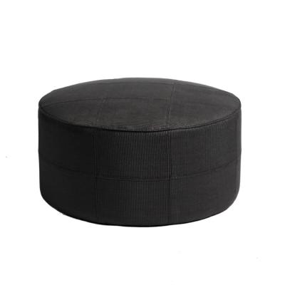 China Waterproof Fabric Living Room Round Fabric Ottoman H36cm for sale