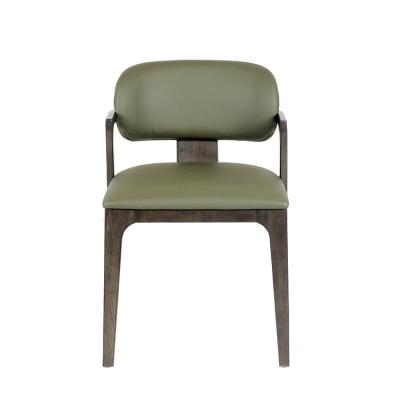 China Modern PVC Synthetic Leather Wooden Frame Dining Chairs H78cm for sale