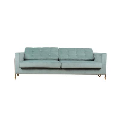 China Fabric Upholstery Velvet Couches Luxury Modern Sofa For Living Room W 85cm for sale