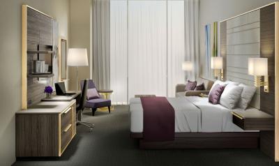 China Sperrholz MDF-moderne Luxusschlafzimmer-Möbel für Hotel zu verkaufen