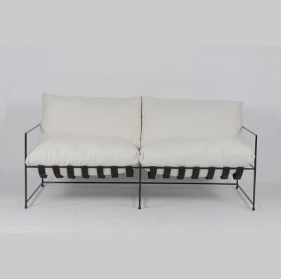 China Luie Doek Art Iron Art Loveseat Sofa voor de Lichte Luxe van de Lezingsvrije tijd Te koop