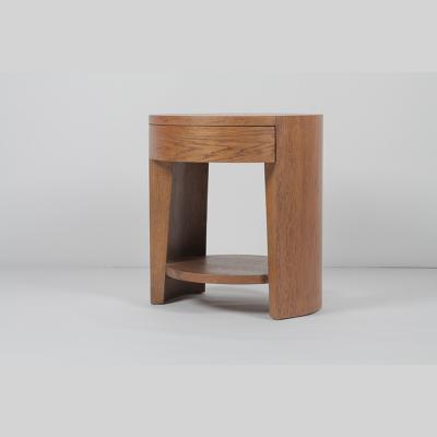 China Wood Bottom Corner Round Cabinet Night Stand Minimalist Bedside for sale