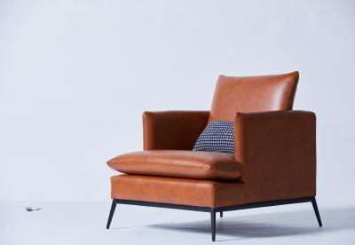 Chine Meubles d'intérieur modernes de luxe de salon de chaise simple en cuir de loisirs à vendre