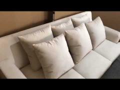 3-seater modern soft fabric living room sofa