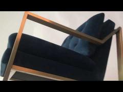 Blue velvet new design chair