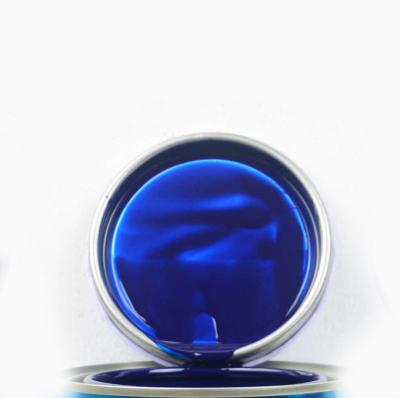 Китай 2K Синяя автомобильная краска Акриловая металлическая глянцевая краска для автомобилей продается