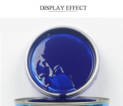 Chine Peinture métallique bleue pour voiture, ISO14001 revêtement brillant 1K peinture acrylique pour voiture à vendre