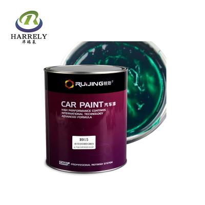 China Green Glossy Car Paint 1K Standard Bright Refinish Coating CAS 9003-01-4 for sale