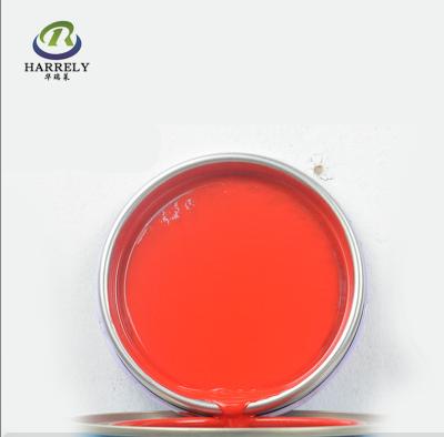 China Pintura de automóvil acrílica resistente a la intemperie de 1K de color rojo brillante para recubrimiento de laca automotriz en venta