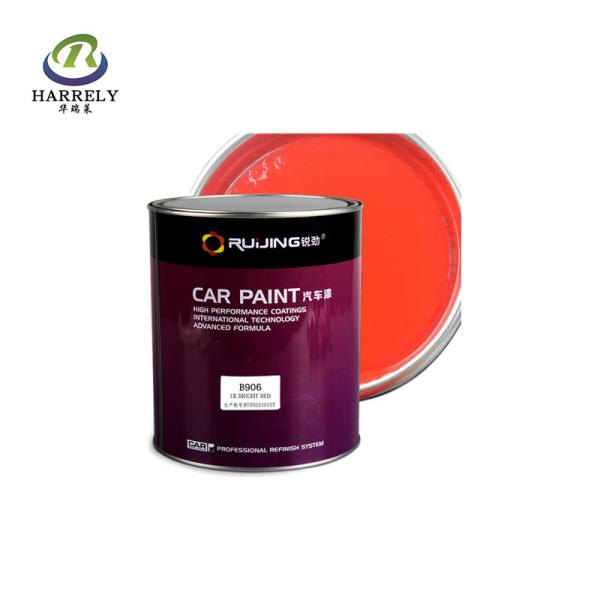 Quality Weather Resistant 1K Acrylic Car Paint Bright Red For Automotive Lacquer Coating for sale