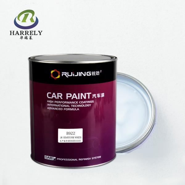 Quality Gemstone White 1K Automotive Paint Coating For Car Refinish 0.5L 1L 2L 4L for sale
