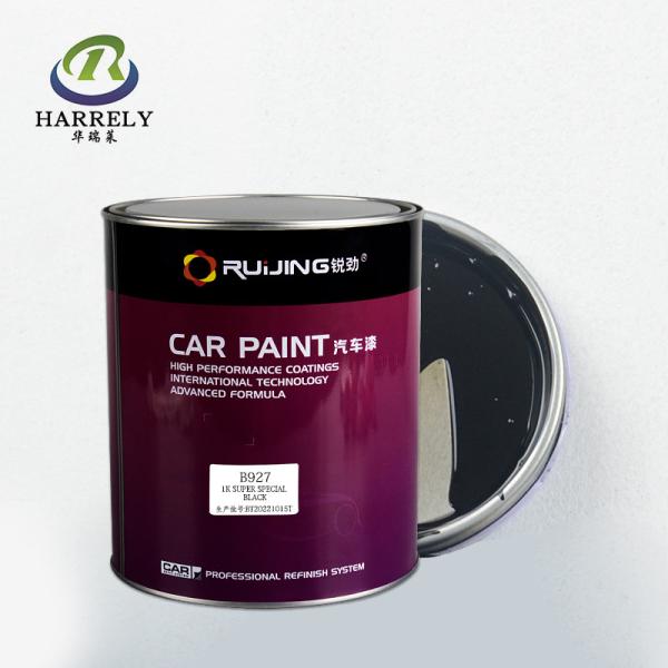 Quality Anti Yellowing Acrylic Lacquer Auto Paint 1K Super Special Black Car Coating for sale