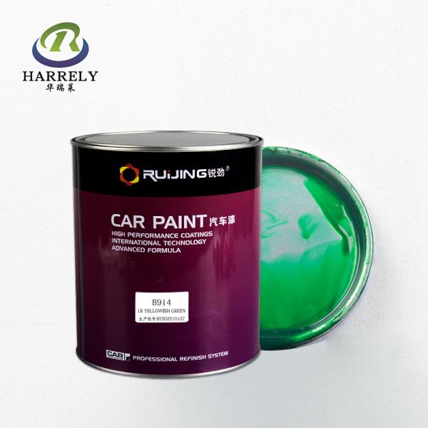 Quality Yellowish Green 1K Automotive Paint Anti Corrosion Acrylic Coating Refinishing for sale