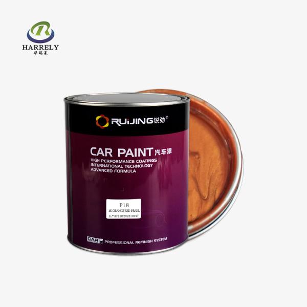 Quality Acrylic Resin Orange Red Car Paint 1K Pearl Color Coating 0.5L 1L 2L 4L for sale