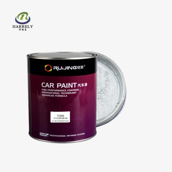 Quality High Adhesion Acrylic Car Paints 1K Coarse Silver Color Spray Coating OEM for sale