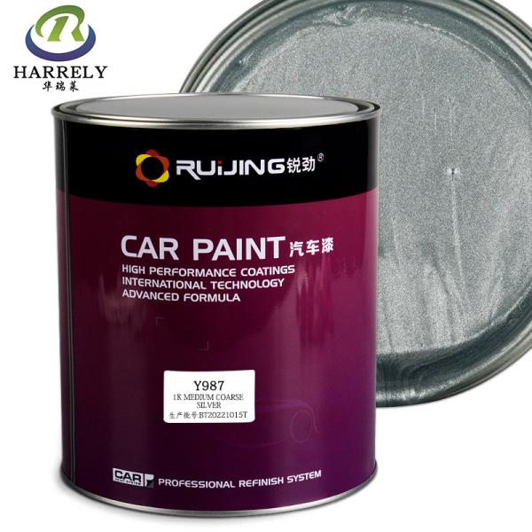 Quality Coarse Silver Auto Paint , 0.5L 1L 2L 4L Medium Resin Spray 1K Car Paint for sale