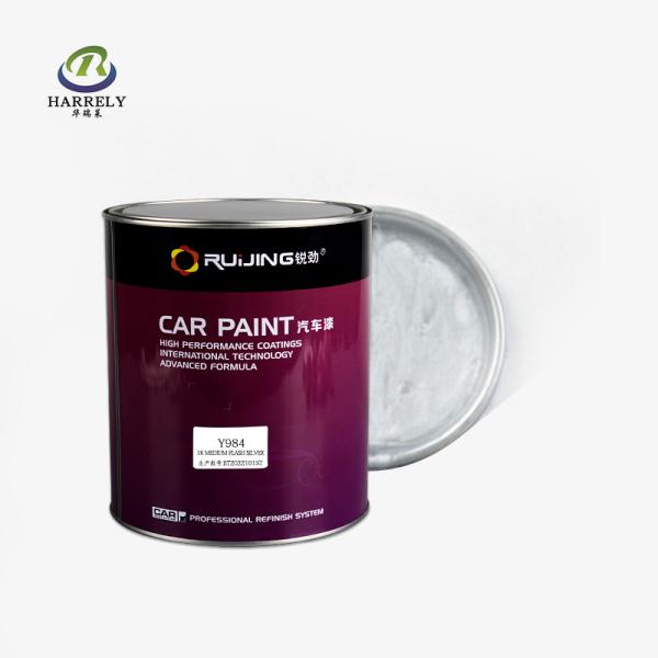 Quality Waterproof Silver Color Car Paint , 0.5L 1L 2L 4L Medium Flash 1K Car Paint for sale