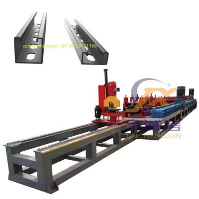 China 22KW Strut Channel Roll Forming Machine for Solar Panel Support for sale