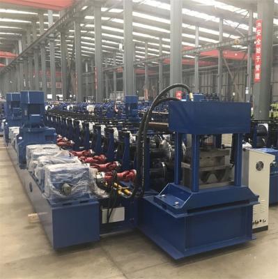 China Cold Steel Guardrail Roll Forming Machine Two Peaks Three Waves for sale