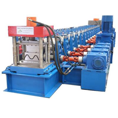 China 2-4mm Thickness Highway Guardrail Roll Forming Machine 2 Waves for sale