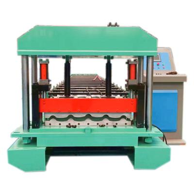 China Metal Iron Glazed Roof Tile Roll Forming Machine 0.3-0.8mm Thinckness for sale