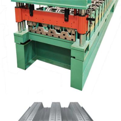 China 0.8mm-1.5mm Floor Decking Roll Forming Machine galvanized High Speed for sale