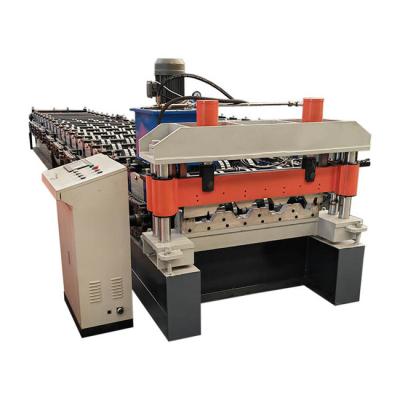 Chine Petit pain en acier de plate-forme de PLC formant la machine à grande vitesse de Decking de plancher de la machine 20m/min à vendre