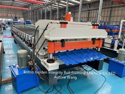 China Building Material Metal Glazed Tile Machine 5-6m/Min High Speed for sale