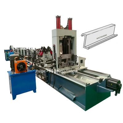 China JCX CZ Purlin Roll Forming Machine With Automatic Hydraulic Flying Cutting for sale