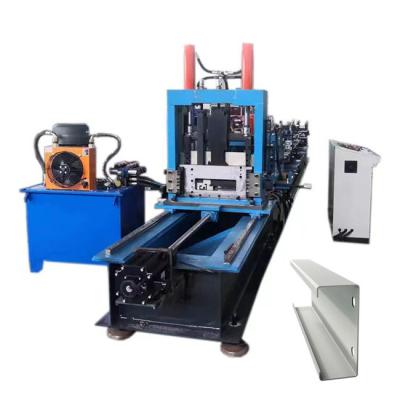 China Adjustment Size 80-300mm C Channel Forming Machine For Steel Structure for sale