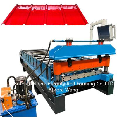 China estrutura soldada máquina da folha de 15m/Min Roof Panel Roll Forming à venda