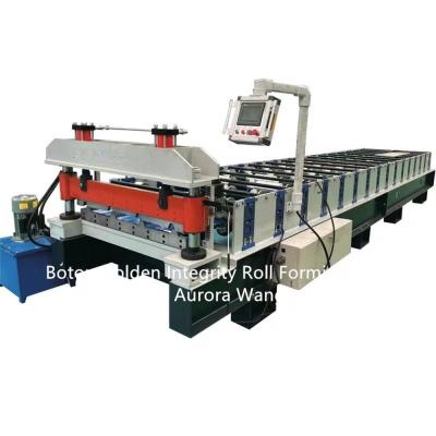 China Steel Profile Roof Panel Roll Forming Machine Galvanized Trapezoidal Roll Forming Machine for sale