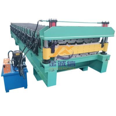 China 0.3-0.8mm Double Layer Roll Forming Machine Metal Roof Making Machine for sale