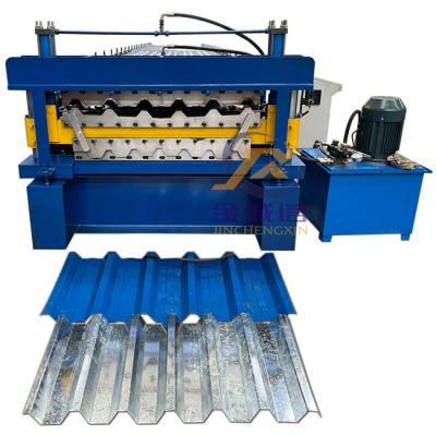 China IBR Roofing Sheet Roll Forming Machine Blue Color Double Layer for sale