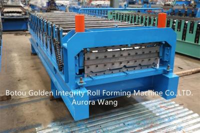 China Double layer trapezoidal roof tile building material roll forming machine manufacturer for sale