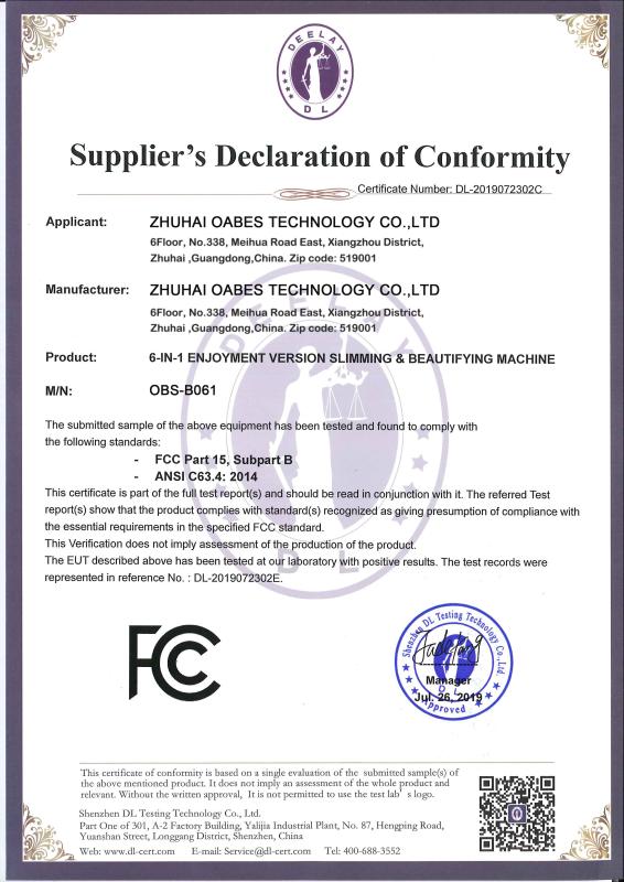 FCC - Zhuhai Oabes Technology Co., Ltd.