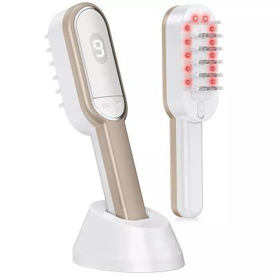 China Top Selling Hair Portable Rechargeable Laser Hair Care Comb Hair Growth Care Treatment Vibration Massage Laser Comb for sale