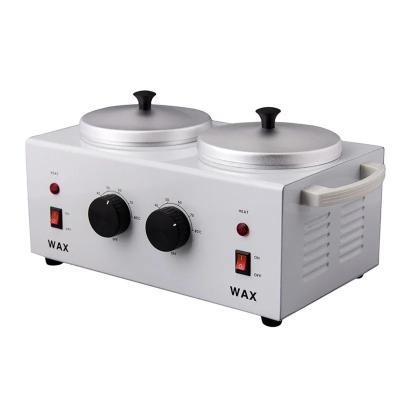 China 2023 Professional Paraffine Hair Removal Heater equipment double pots wax warmer hair removal for sale