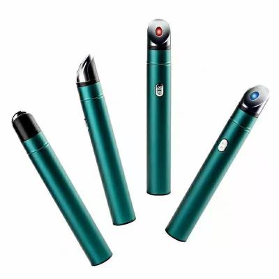 Cina Green color vibration hot and cold eye beauty pen Anti-eye wrinkle Lips Beauty Instrument in vendita