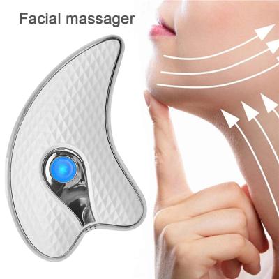 China Rechargeable Heated Electric Gua Sha Massager Vibrating Lifting for sale