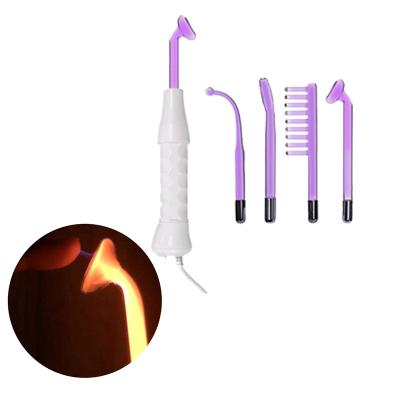 China Portable High Frequency Acne Wand Remove Spot Scar With Glass Tube Skin Tightening for sale