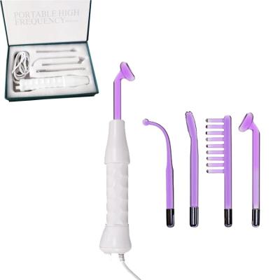China Ozone Professional High Frequency Facial Wand With Comb Wrinkle Remover for sale