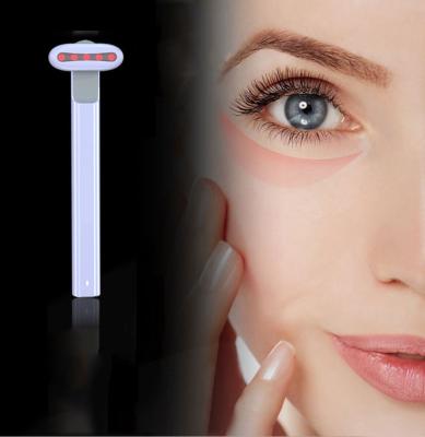 China Electric Vibrating Hot Compress Eye Wand Dark Circle Remover Eliminate Eye Bags for sale