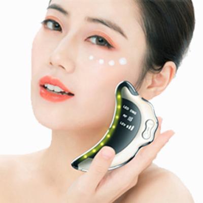 China Vibrating Gua Sha Scraping Massage Tool Smooth Edge Micro Current Scraping Plate Electric Guasha Board for sale