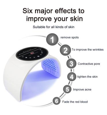 Chine 2022 masque mené 7 par couleurs pour le masque de thérapie de lumière rouge de photon du visage LED pour le MAS mené anti-vieillissement de massage facial de rajeunissement de peau à vendre