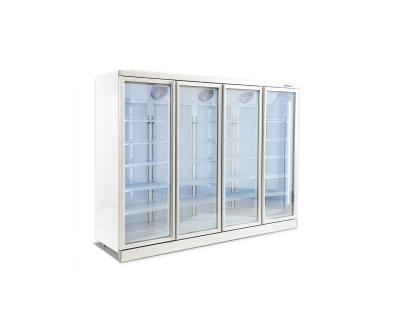 China Commercial deep fan cooling -18~-22 degree freezer Commercial movable display cabinet 2-6 door vertical freezer freez for sale