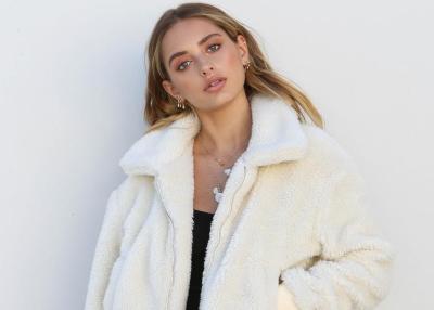 China Wholesale New 2018 fashion  women turn-down collar winter warm woolen coats (C18723) for sale